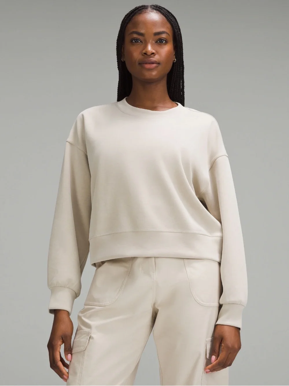 Lululemon Softstreme Perfectly Oversized Cropped Crew